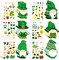 St. Patrick’s Day Craft Kit for Kids – 24 Sets DIY Leprechaun & Shamrock Hanging Ornaments, Stickers, Party Favors & Classroom Decorations